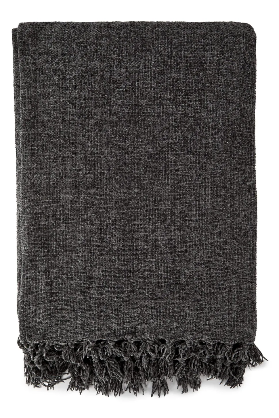 Chenille Throw Charcoal