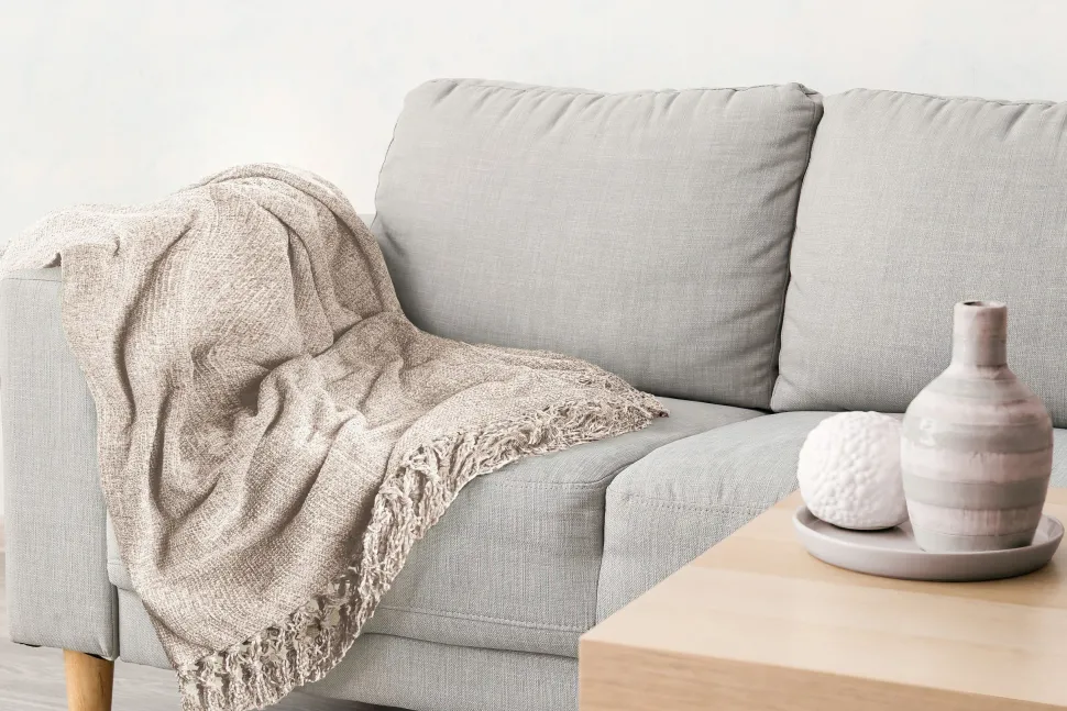 Chenille Throw Dove Grey
