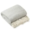 Cherokee Recycled Cotton Throw - Silver