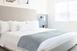 Cherokee Recycled Cotton Throw - Navy
