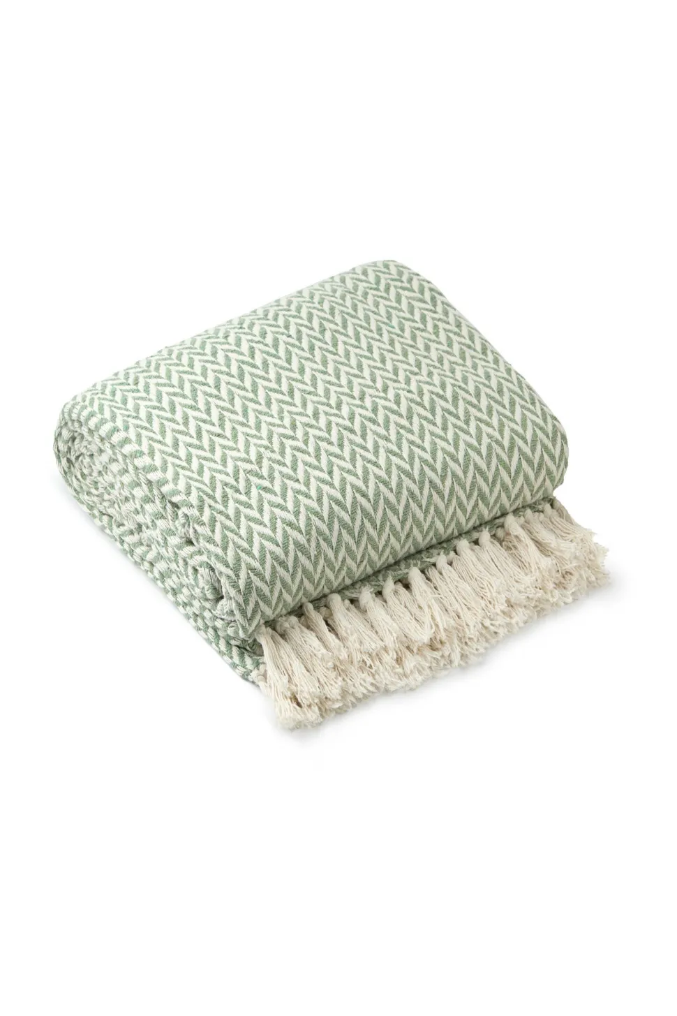 Cherokee Recycled Cotton Throw - Pistachio