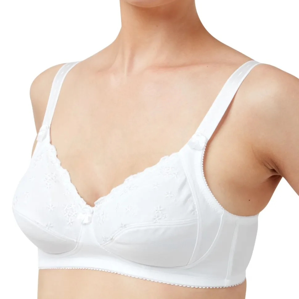 Chiara Embroidered Non-Wired Bra by Marlon