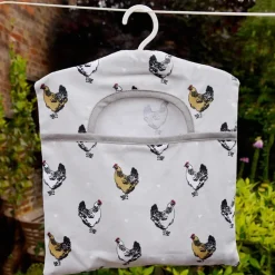 Chicken Designed Peg Bag with Hanger Top