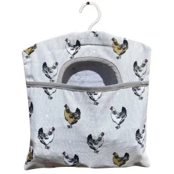 Chicken Designed Peg Bag with Hanger Top