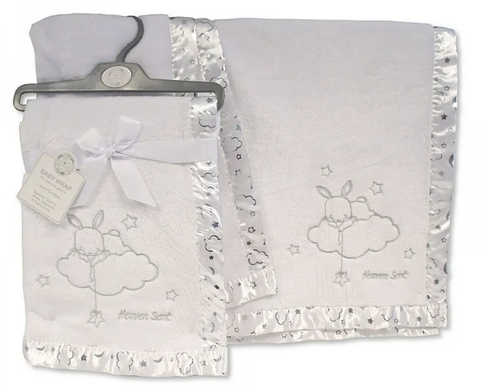 Christening Wrap White