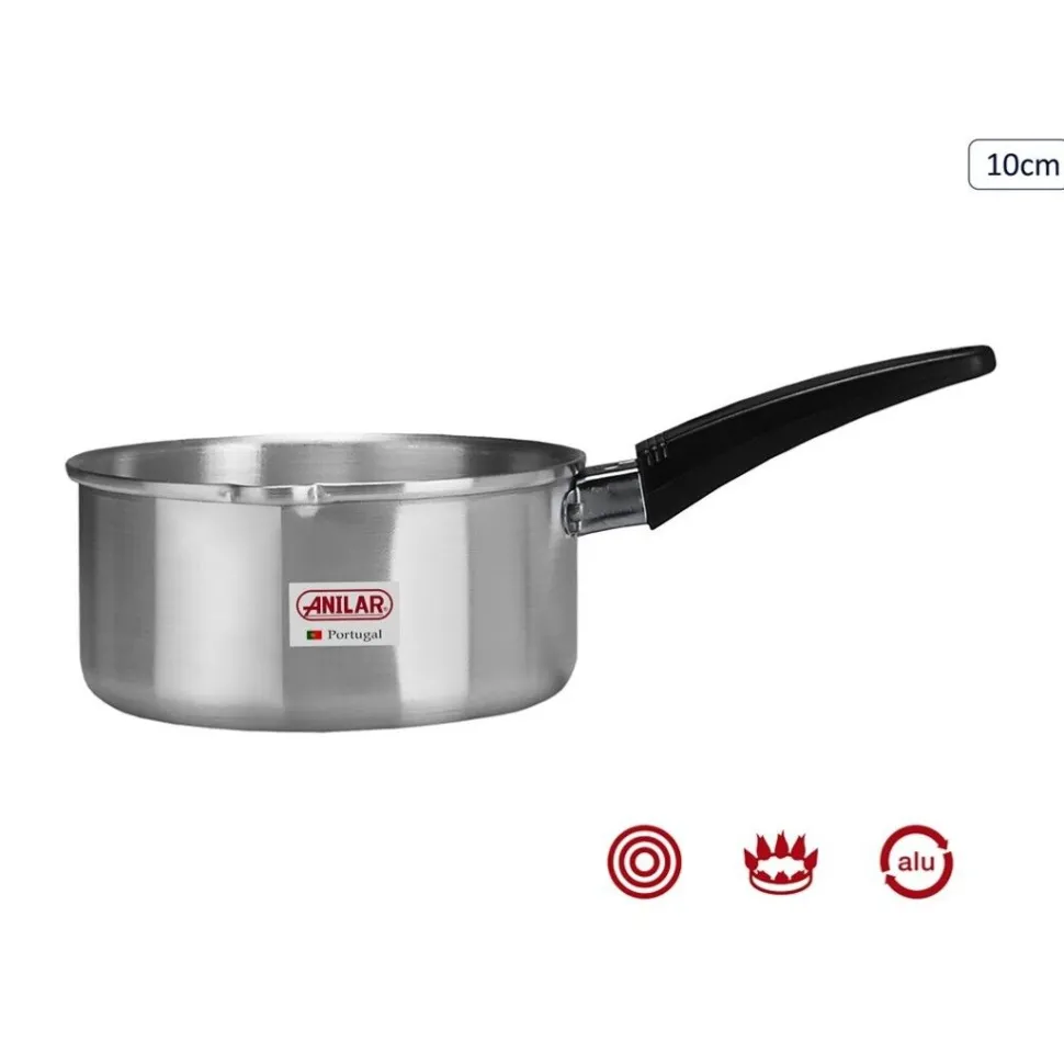 10cm Aluminium Saucepan with Handle