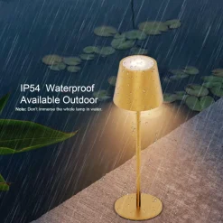 36cm IP54 LED Touch Lamp Gold