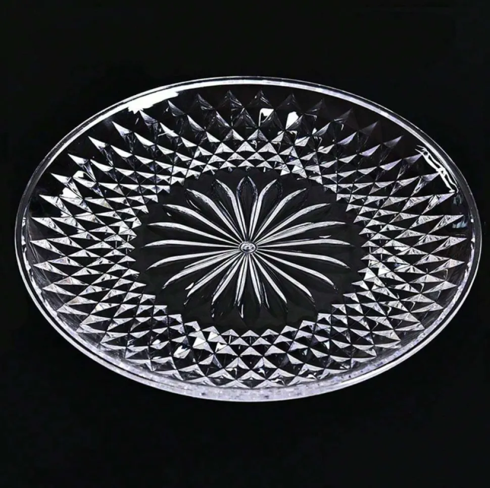 20cm Patterned Glass Tray