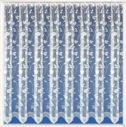 Corsica White Net Curtains - Price by the Metre