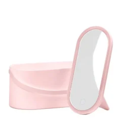 Cosmetic Case with LED Mirror Pink