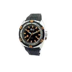 Crosshatch Watch Light Orange & Black
