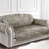 Crushed Velvet Arm Chair/Sofa Cover Natural