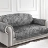 Crushed Velvet Arm Chair/Sofa Cover Silver