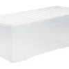 Crystal 133 Litre Box & Lid Clear