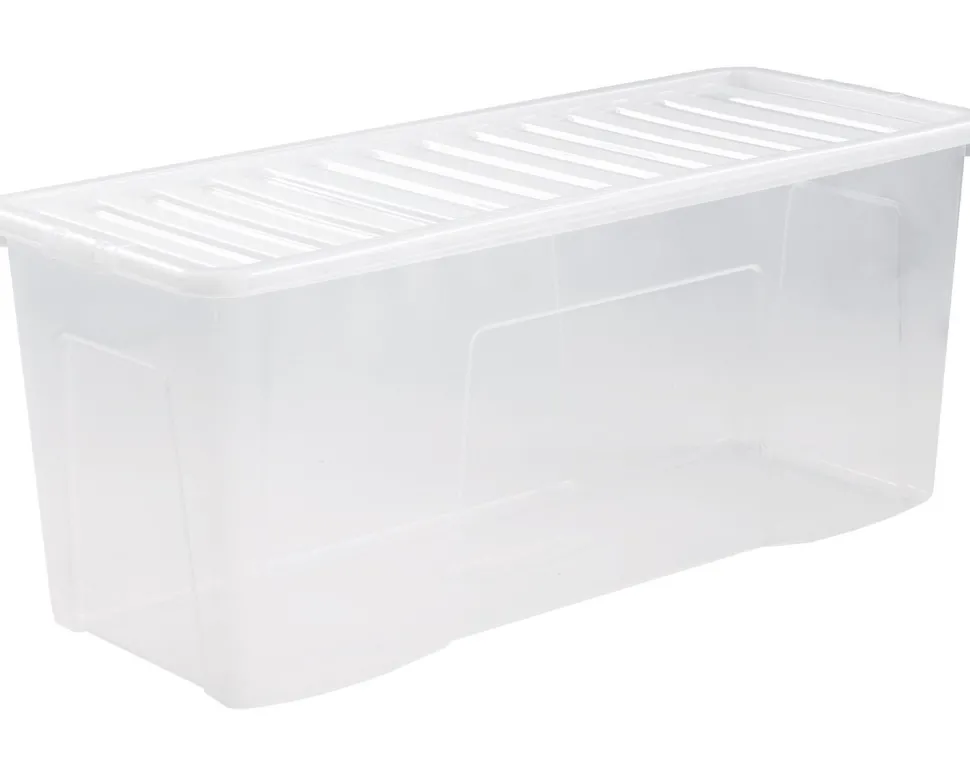Crystal 133 Litre Box & Lid Clear