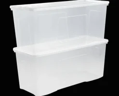 Crystal 133 Litre Box & Lid Clear