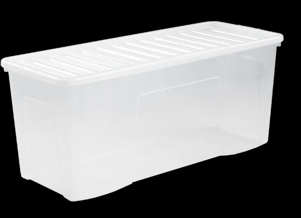 Crystal 133 Litre Box & Lid Clear