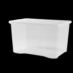 Crystal 102 Litre Box & Lid Clear