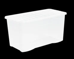Crystal 110 Litre Box & Lid Clear