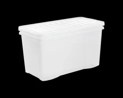 Crystal 110 Litre Box & Lid Clear