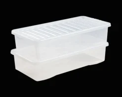 Crystal 42 Litre Underbed Storage Box & Lid Clear by Wham