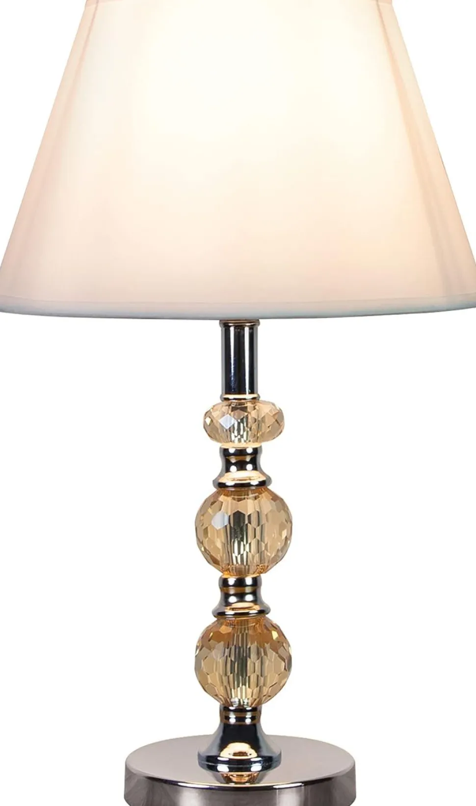 Crystal Sphere Switched Table Lamp