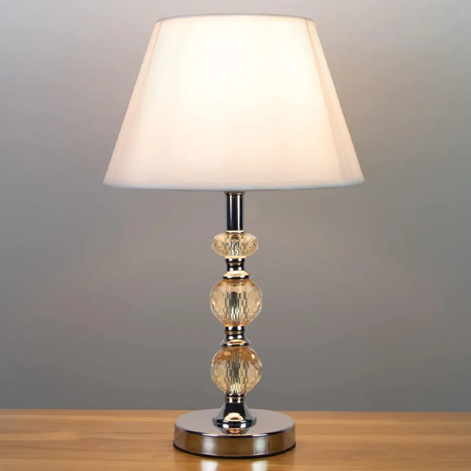 Crystal Sphere Switched Table Lamp