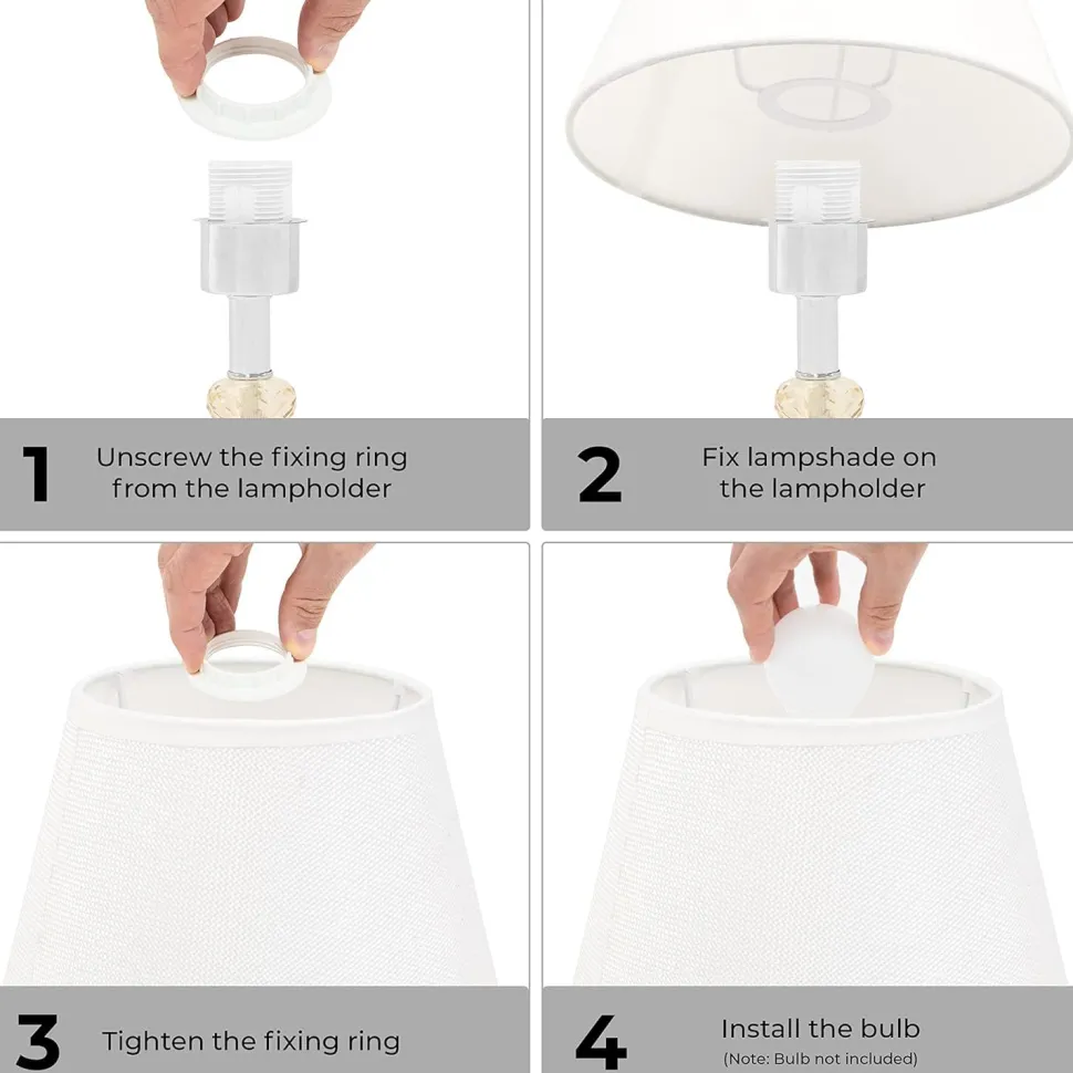 Crystal Sphere Switched Table Lamp
