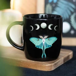 Dark Forest Luna Moth Ceramic Mug