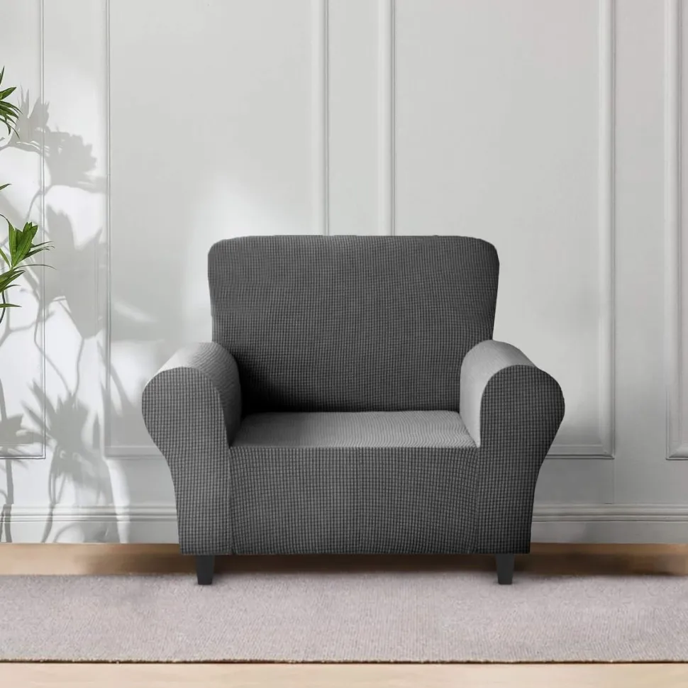 Delby Stretch Sofa Cover Charcoal
