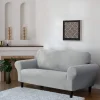 Delby Stretch Sofa Cover Silver
