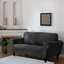 Delby Stretch Sofa Cover Black