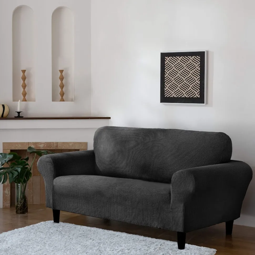 Delby Stretch Sofa Cover Black