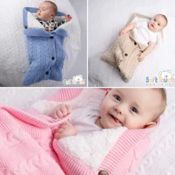 Deluxe Acrylic Swaddle Wrap with Buttons