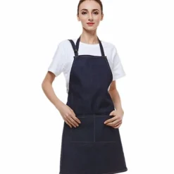 Denim Bib Apron with Pocket 103-091