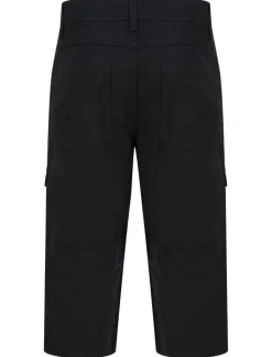 Dissident Long Cargo Shorts Jet Black