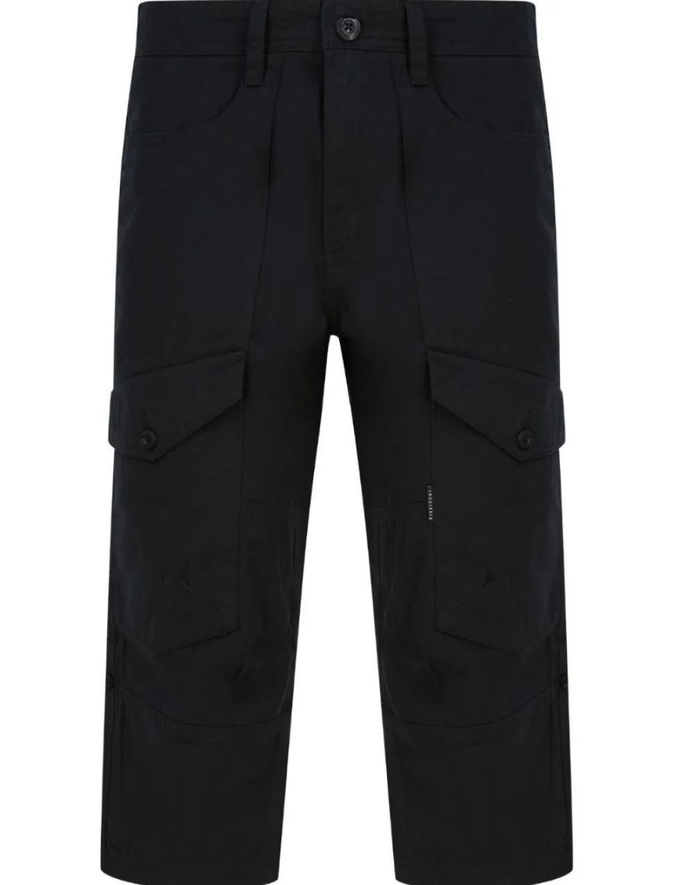 Dissident Long Cargo Shorts Jet Black