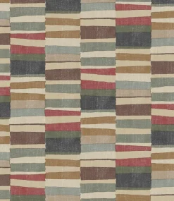 Distressed Red Oil Cloth 1223-1 - Price by the metre
