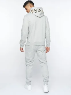 Doddington Hoodie Light Grey by Crosshatch