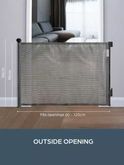 Dreambaby Retractable Safety Gate Grey