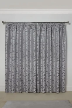Duchess Readymade Tape Top Curtain Pair Silver