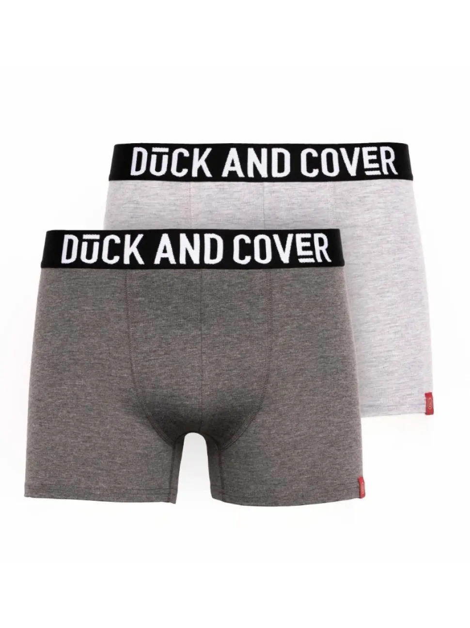 Duck & Cover 2 Pack Boxers Dalton Grey