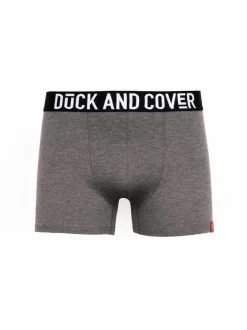 Duck & Cover 2 Pack Boxers Dalton Grey