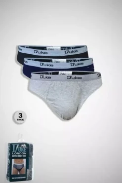Duke of London 3 Pack Cotton Outsize Briefs