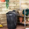 Eden 80 Litre Dustbin Black with Lid