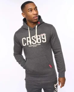 Ellsworth Hoodie Charcoal by Crosshatch