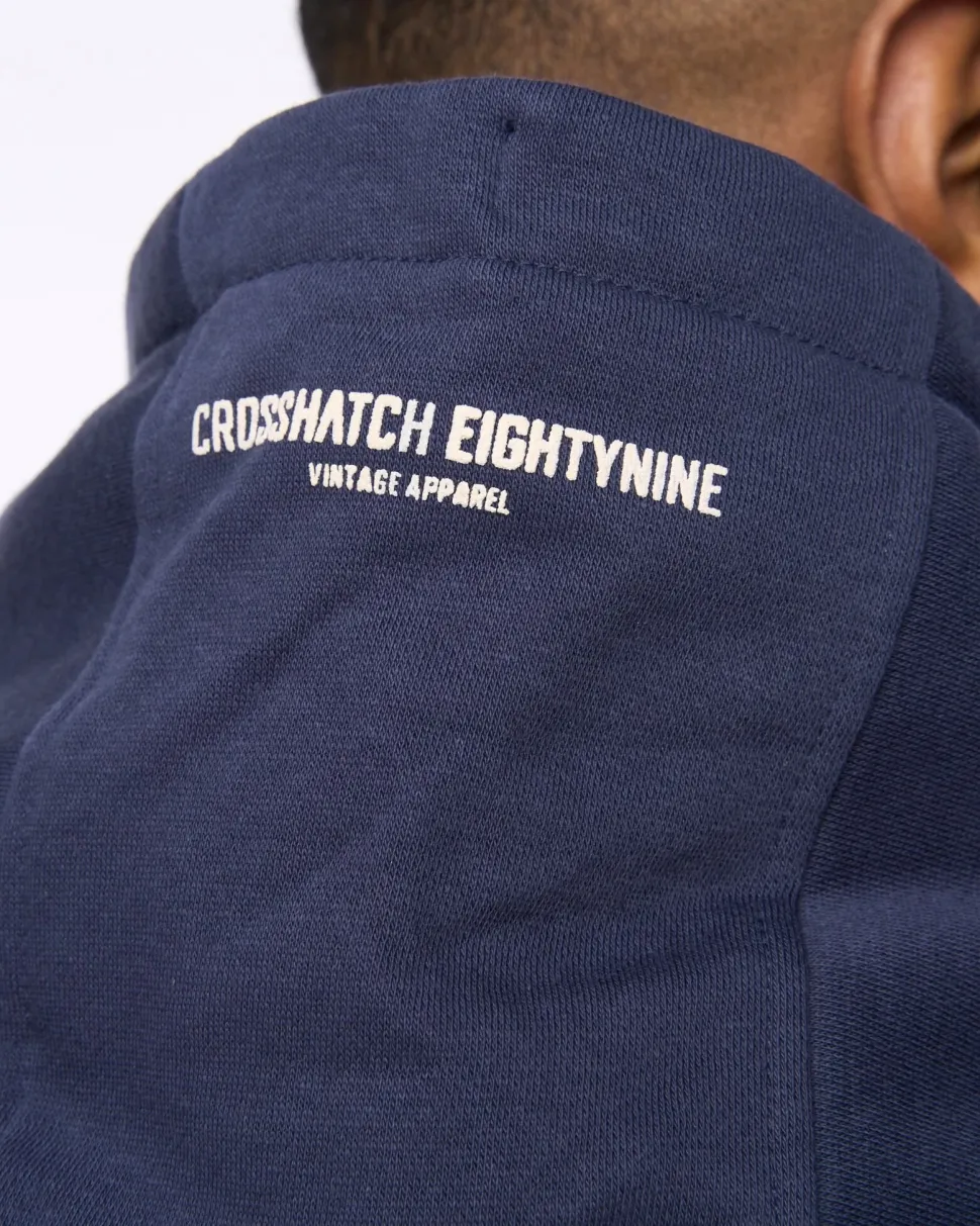 Ellsworth Hoodie Navy by Crosshatch