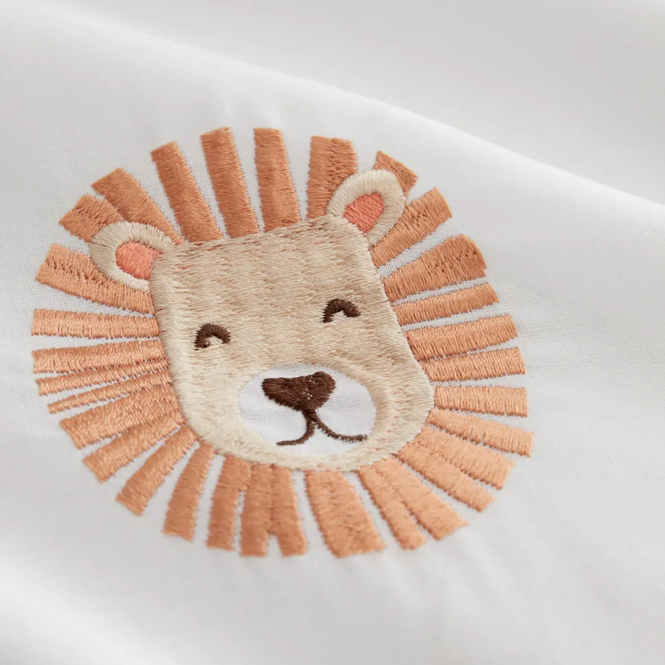 Embroidered Lions Duvet Set by Catherine Lansfield