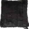 Faux Fur Cushion Cover Black 50x50cm
