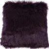 Faux Fur Cushion Cover Purple 50x50cm